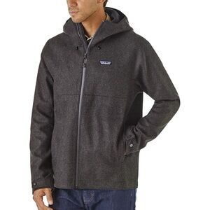Patagonia Recycled Wool Jacket Hoody Mens Small Forge Gray
